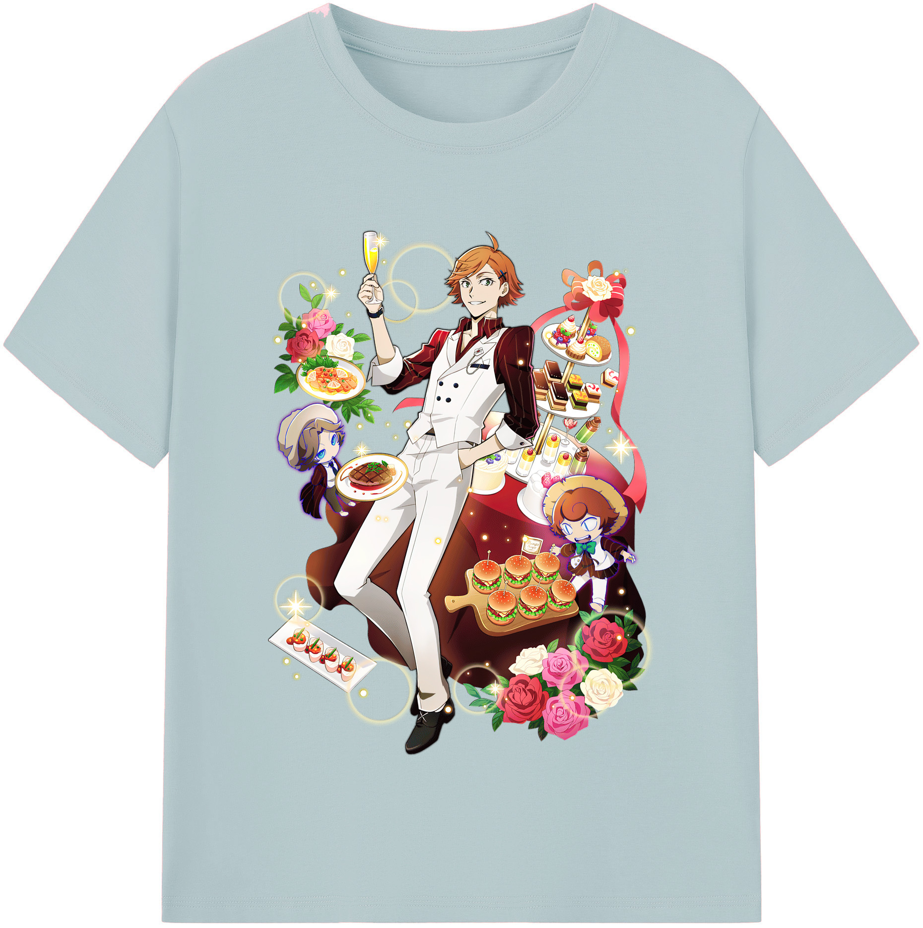 （画像用） 文豪ストレイドッグス Bungo Stray Dogs 綿100％半袖Tシャツ（フロントプリント）